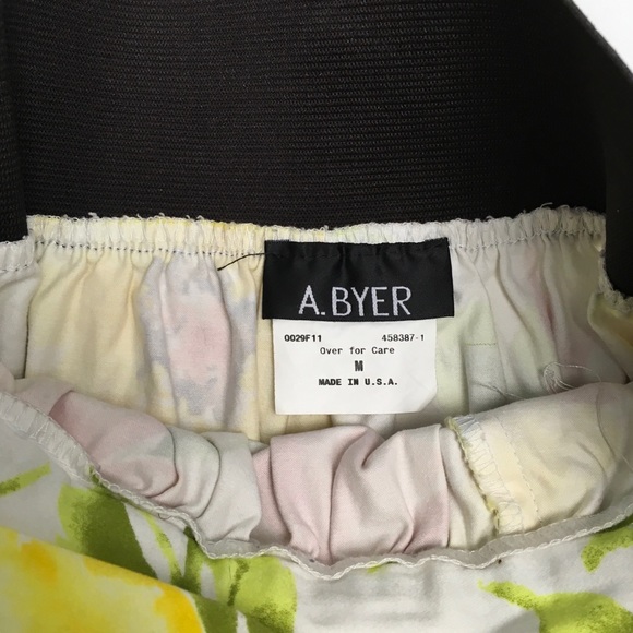 A. Byer | yellow floral mini skirt - Picture 3 of 3